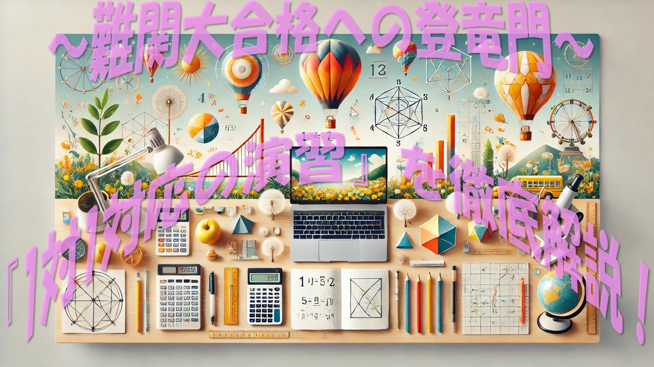 難関大合格への登竜門 『1対1対応の演習』を徹底解説